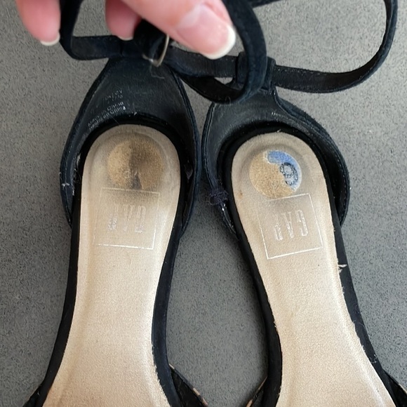 Gap faux suede leopard print dorsay flat - Picture 2 of 8